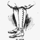 Drawing of lady's legs in bikewear